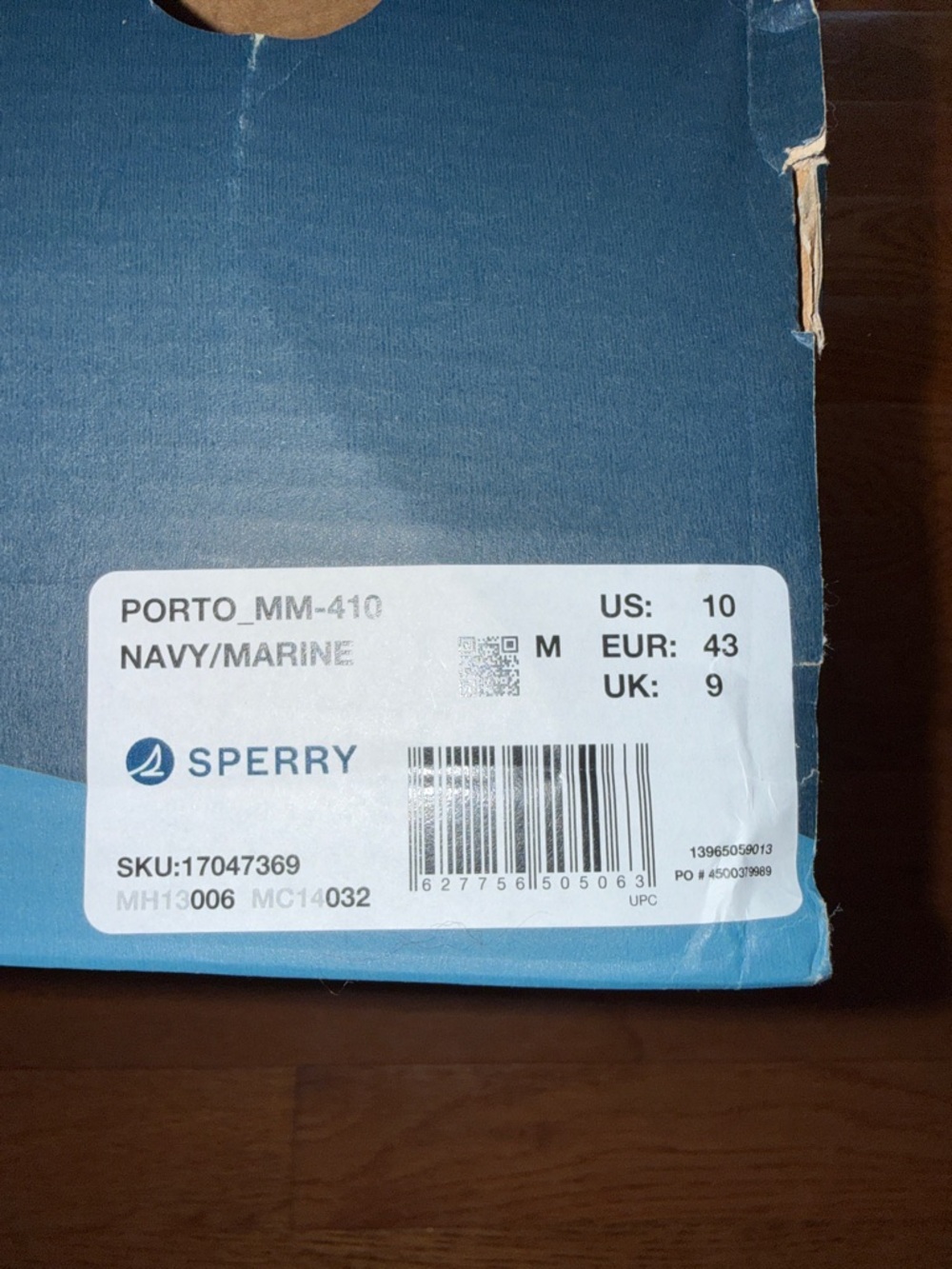 Sperry Navy Cork Footbed Thong Sandals - Picture 4 of 4